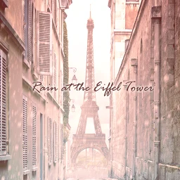 أيقونة Theme Rain at the Eiffel Tower